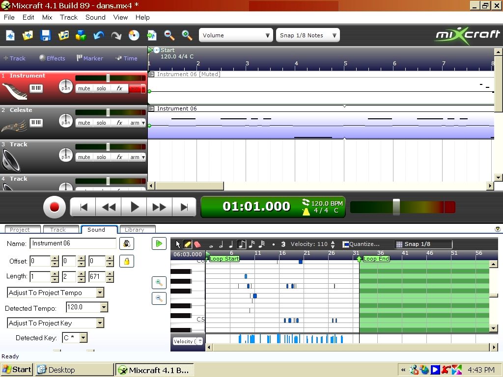 Mixcraft Window Layout